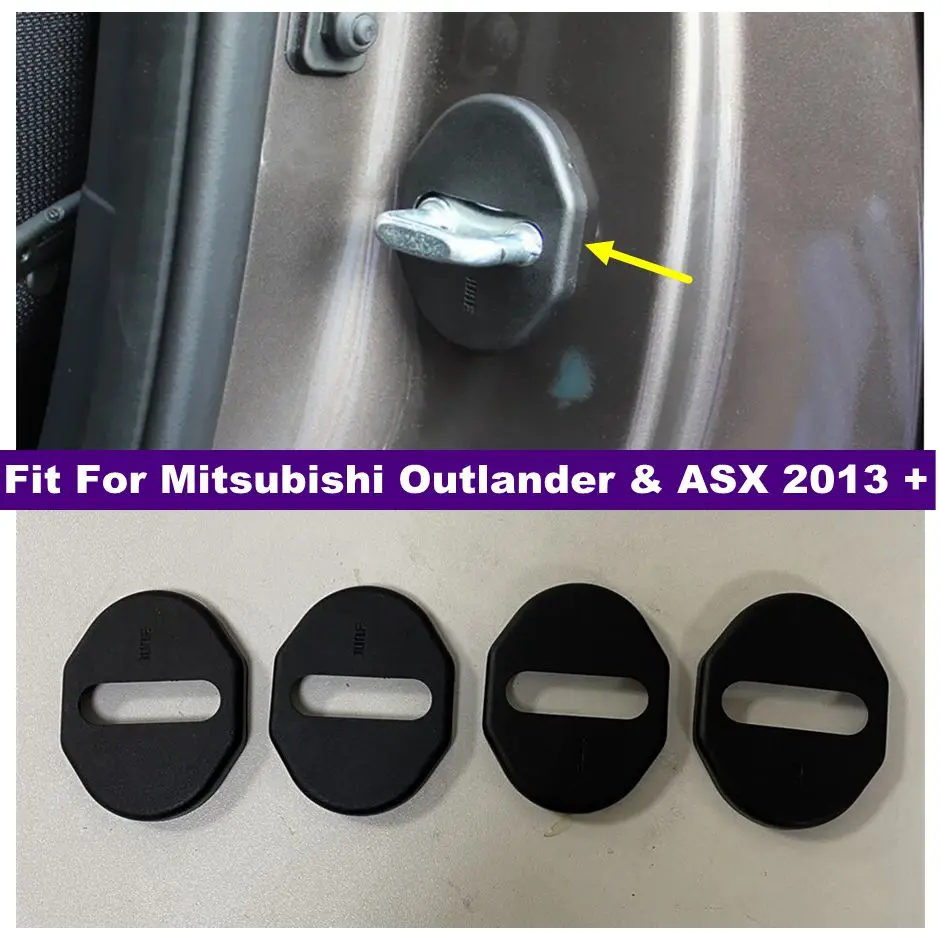 

Accessories Inner Car Door Lock Guard Cover Protector Kit Fit For Mitsubishi Outlander & ASX 2013 - 2021 Protection Cover Kit