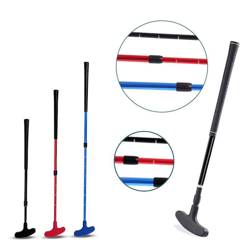 Golf Putter Retractable Golf Clubs For Kids Adults Beginner Alignment Left And Right Handed Golf Putter Golf Training Aids 6