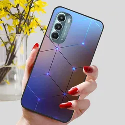 Elegant Black TPU Silicone Phone Cover - Fashion Luxury Cute Protector with Soft Bumper Design for G Stylus 4G 2022 (R01.CH.1)