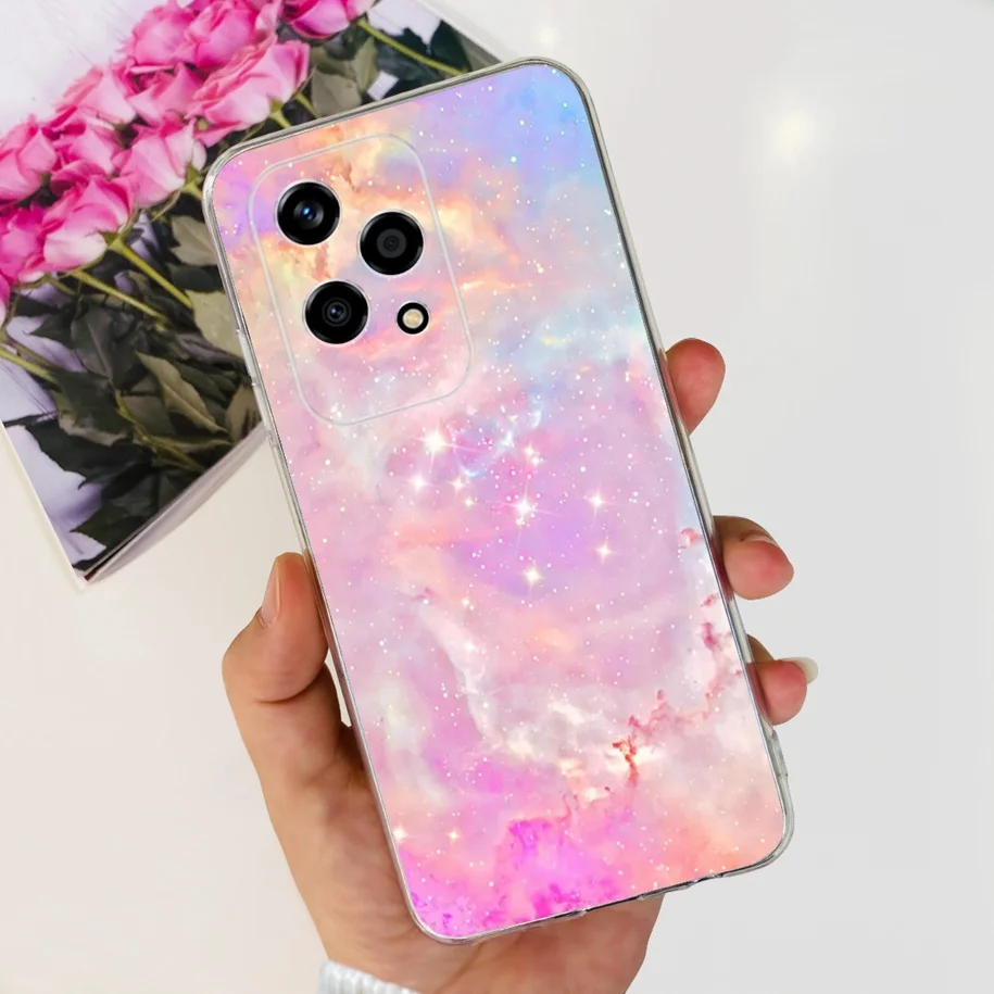 Floral Transparent Soft Silicone Phone Case - Protective Bumper