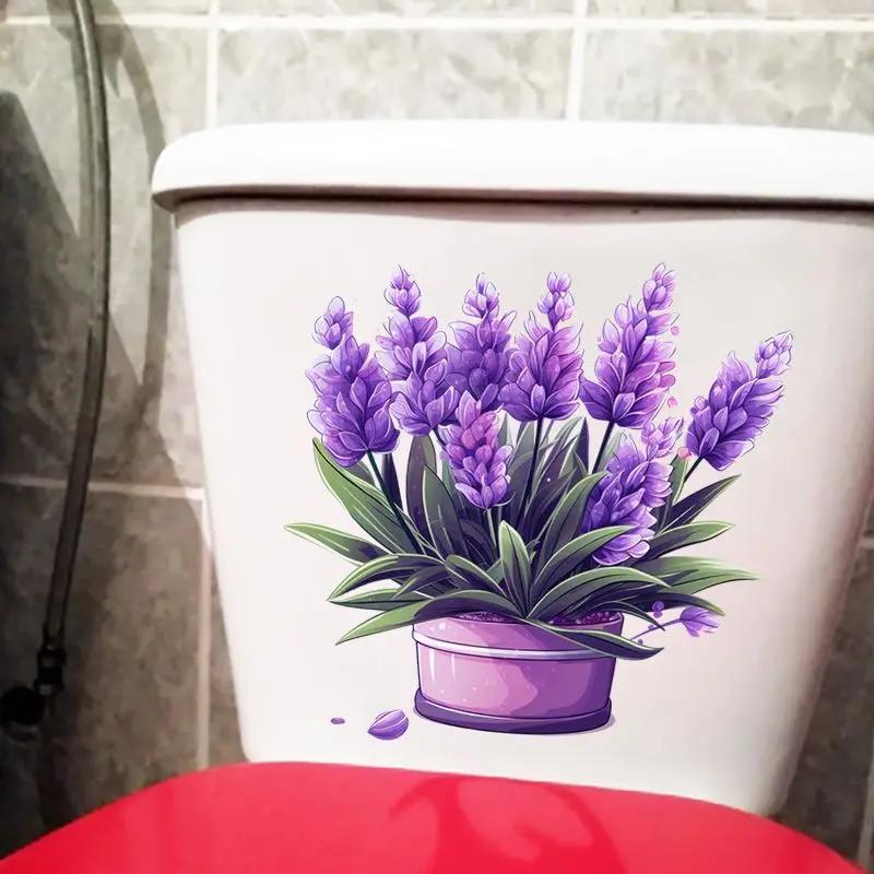 4 Decorazioni Da Parete In Legno Per Bagno – Rosa Viola Con Scritte Relax, Soak, Sdraiati, Respira – 30x10 Cm