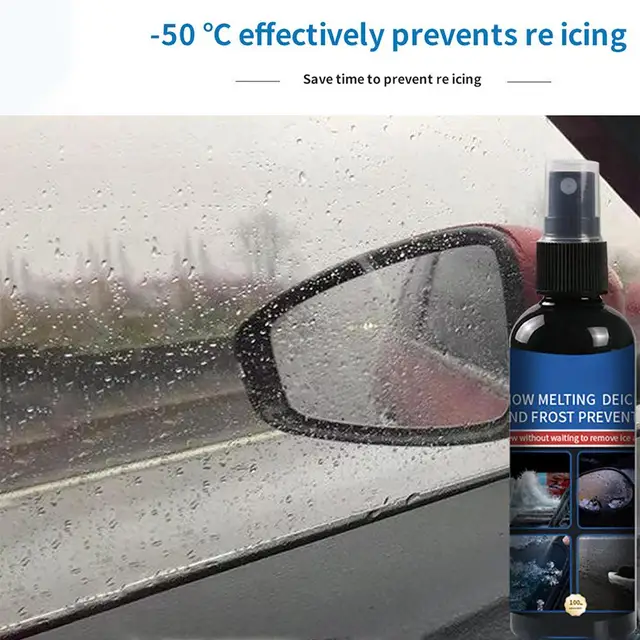 Defrost Spray Windshield De-Icer For Car Windshield 2 Oz Minimal Scraping  Improve Visibility Ice Remover Melting Spray For - AliExpress