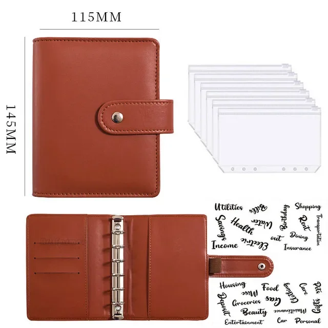 Budget Binder Notebook with Cash Envelopes for Money Management and Savings Organization