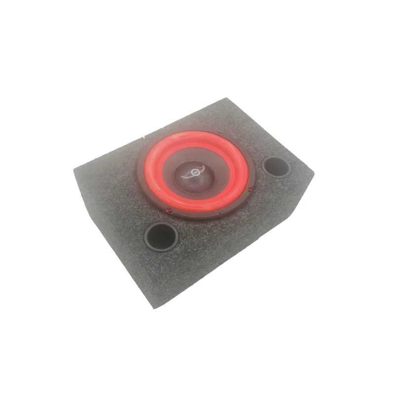 1 Set 400watts 8-Inch 4 ohm New Ultra-thin Passive Speaker Subwoofer Wooden Box Square MDF Felt Car Modified Junction Box