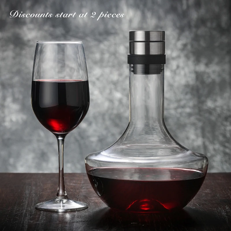 

1000ML Big Decanter Handmade Crystal Red Wine Brandy Champagne Glasses Decanter Bottle Jug Pourer Aerator For Family Bar