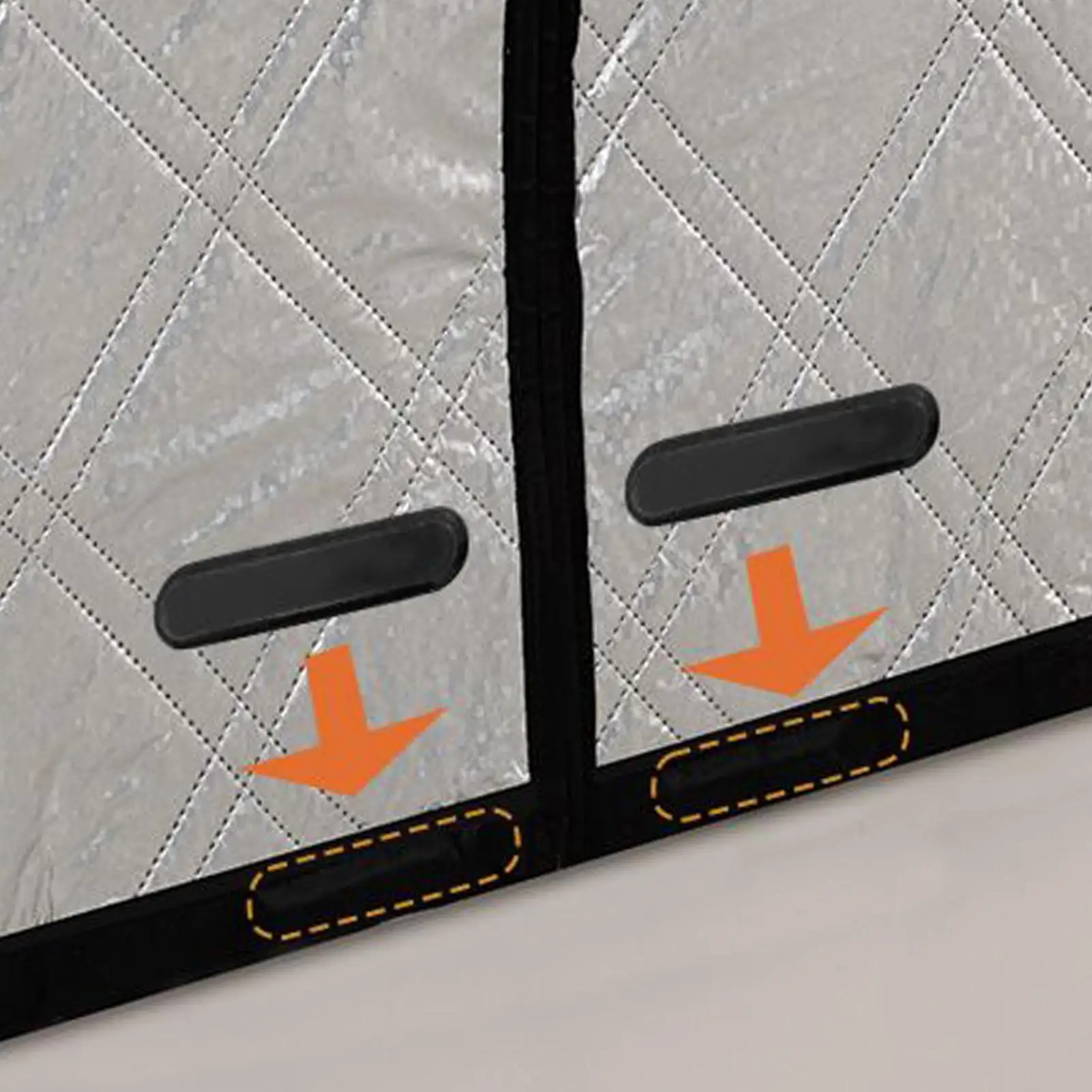 Thermal Door Cover Magnetic Closure Blanket Insulated Winter Entrance Cover For Home Kitchen Entryway Garage Patio Backyard