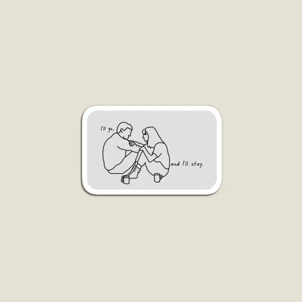 

Магнитный холодильник I Ll Go And I Stay, забавные яркие наклейки-держатели для детской игрушки, декор для малышей