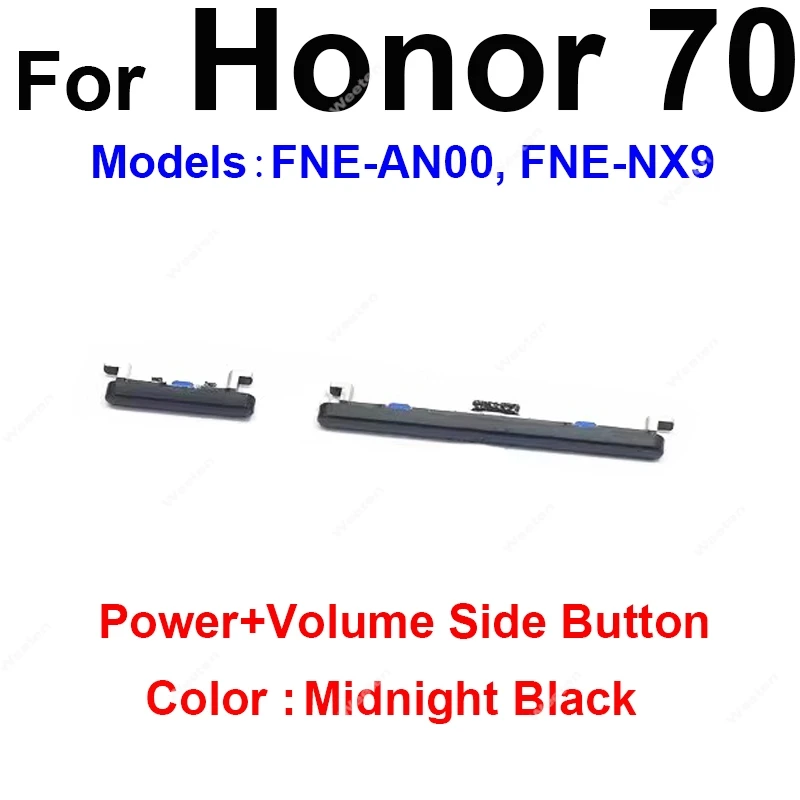 Power Volume Side Button Switch Replacement for Huawei Honor 70 Series