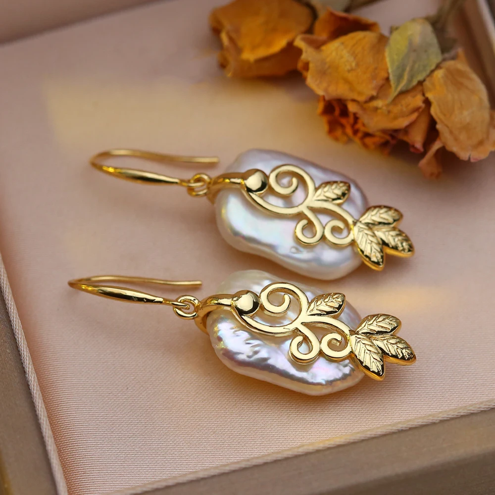 Elegant Freshwater Pearl Drop Earrings for Women - Long Pearl Jewelry Wholesale