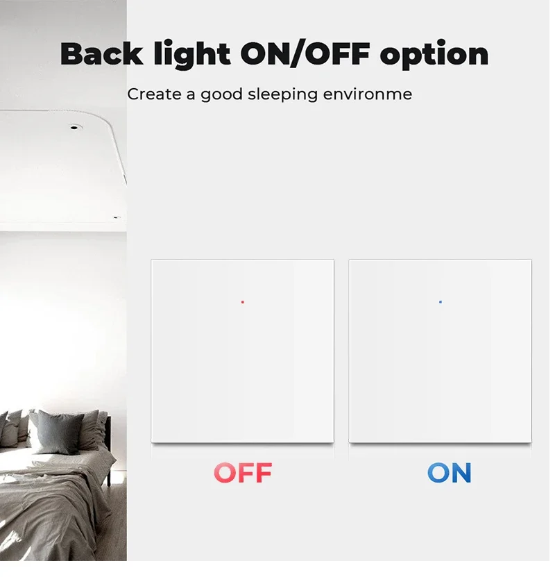 Zigbee Smart Light Switch Push Button with Neutral 1 2 3 Gang White Black Wall I