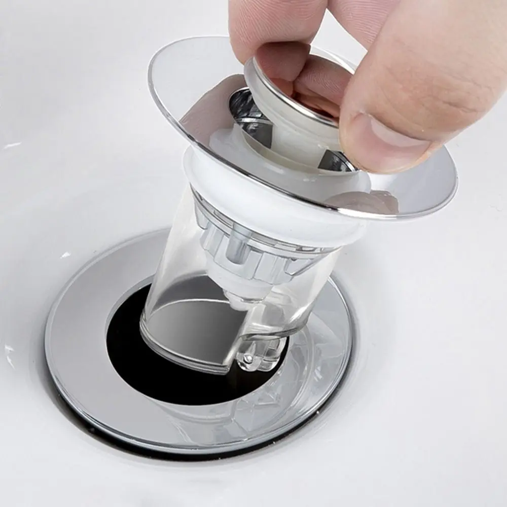 

Universal Electroplated Bounce Core Pop-Up For Bathroom Sink Drain Sink Strainer Bathtub Stopper Sink Filter