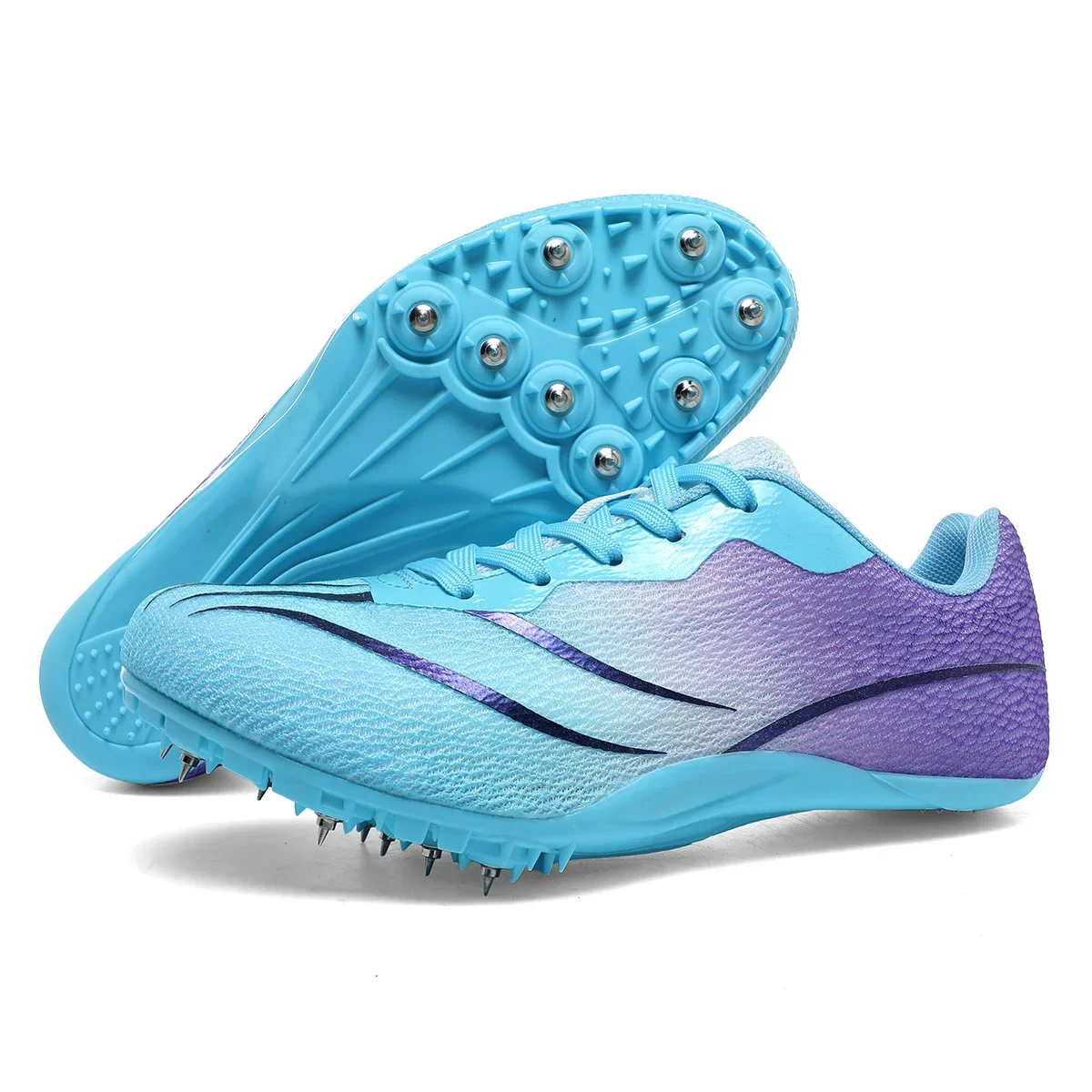 Man's Sneakers Track Field Sport Shoes Professional Match Spikes Shoes Athletics Running Soft Tracking Top-Level Spike
