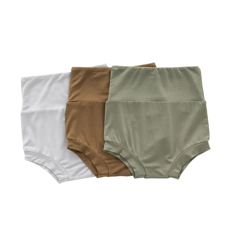 Newborn Summer Bamboo Fiber Shorts Solid Toddler Breathable Shorts Baby Boys Girls High Waist Casual Outfit Pants Clothes