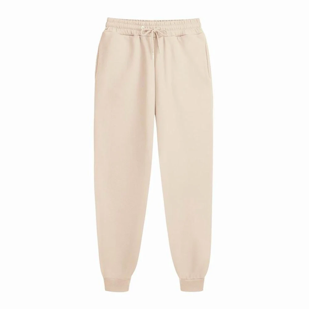 Mens Casual Pants Solid Color Long Sports Pants Full Length Trou Breathable Jogging Sweatpants Loose Haruku Men_voghion.com