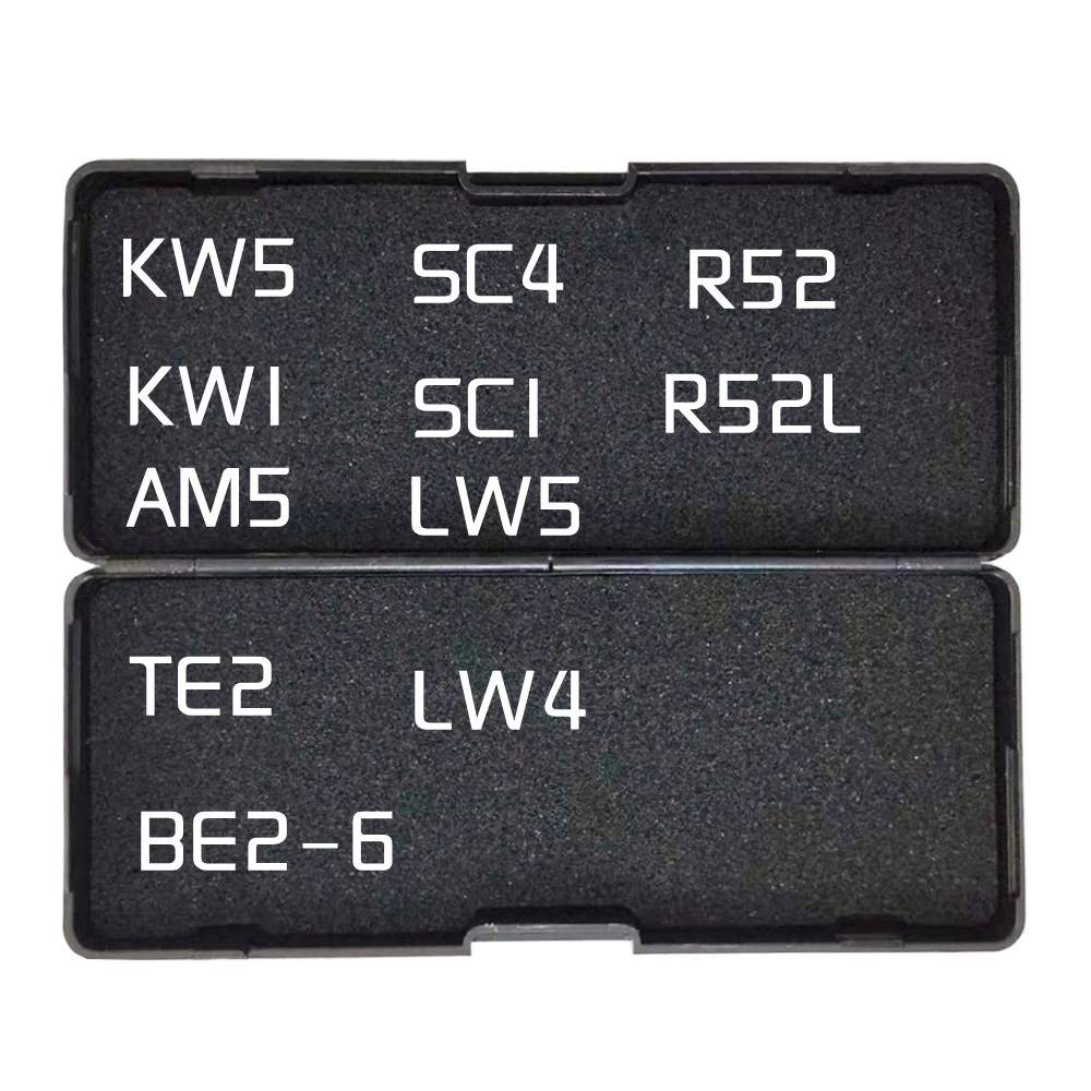 Lishi 2 in 1 2IN1 Tool KW1 KW5 SC1 SC4 SS002pro R52 TE2 LW5 LW4 be2-6 AM5 R52L SS001 Locksmith Tools for Home Door Civil Locks