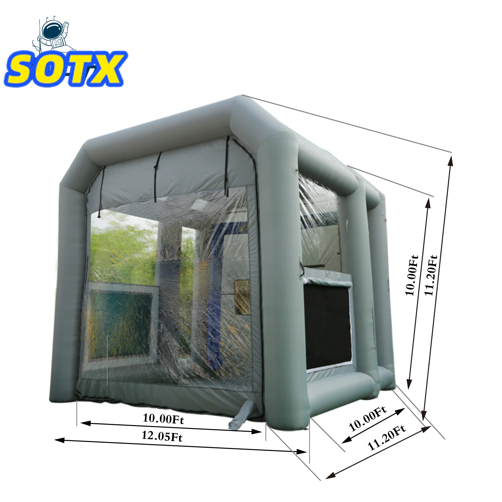 Sewinfla Inflatable Paint Booth 28x15x11Ft with Blowers Professional  Inflatable Spray Booth Portable Car Painting Booth Tent - AliExpress