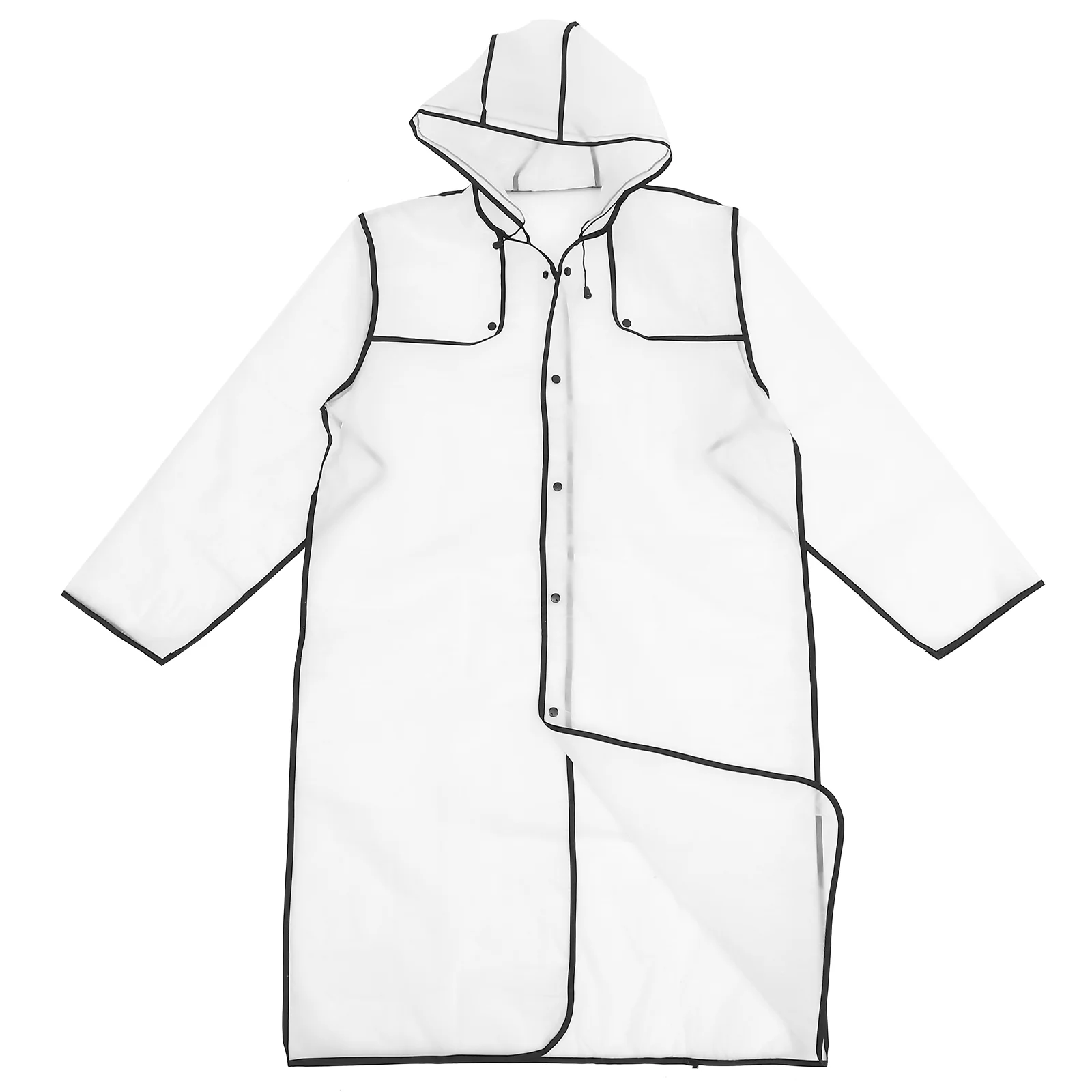 

Foldable Rain Jacket Hooded Coat Transparent Raincoat Slicker for Women Lightweight Rainwear Impermeable Para Mujer