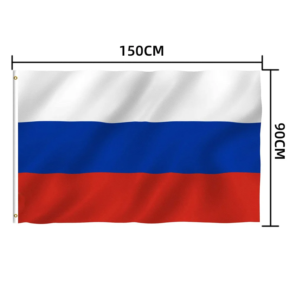 Russia 3ft x 5ft Polyester Flag