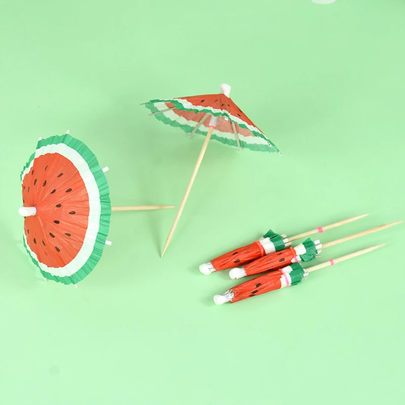 20/30/50pcs Ombrello di carta creativo Torta Topper Ombrelloni da cocktail Bere Plettri di frutta Matrimonio Festa di compleanno Decorazioni per la casa Fornure  15