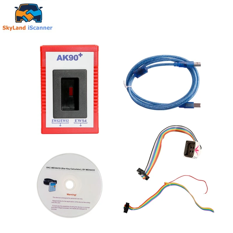 For BMW EWS 2/3/4 AK90 V3.19 Auto Key Programmer For EWS/CAS All From 1995-2009 Years Change Mileage AK90+ Key Programming Tool