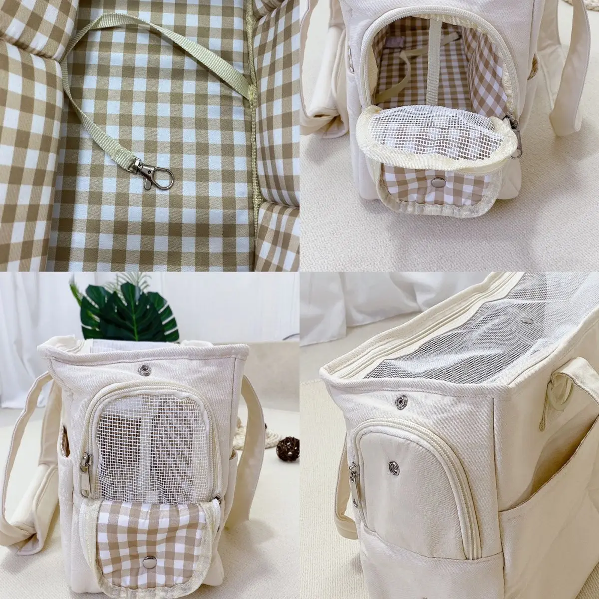 Puppy Dog Bag Portable Pet Carrier Bag One-shoulder Mat Breathable 4KG Load Without Mat Outdoor Transport