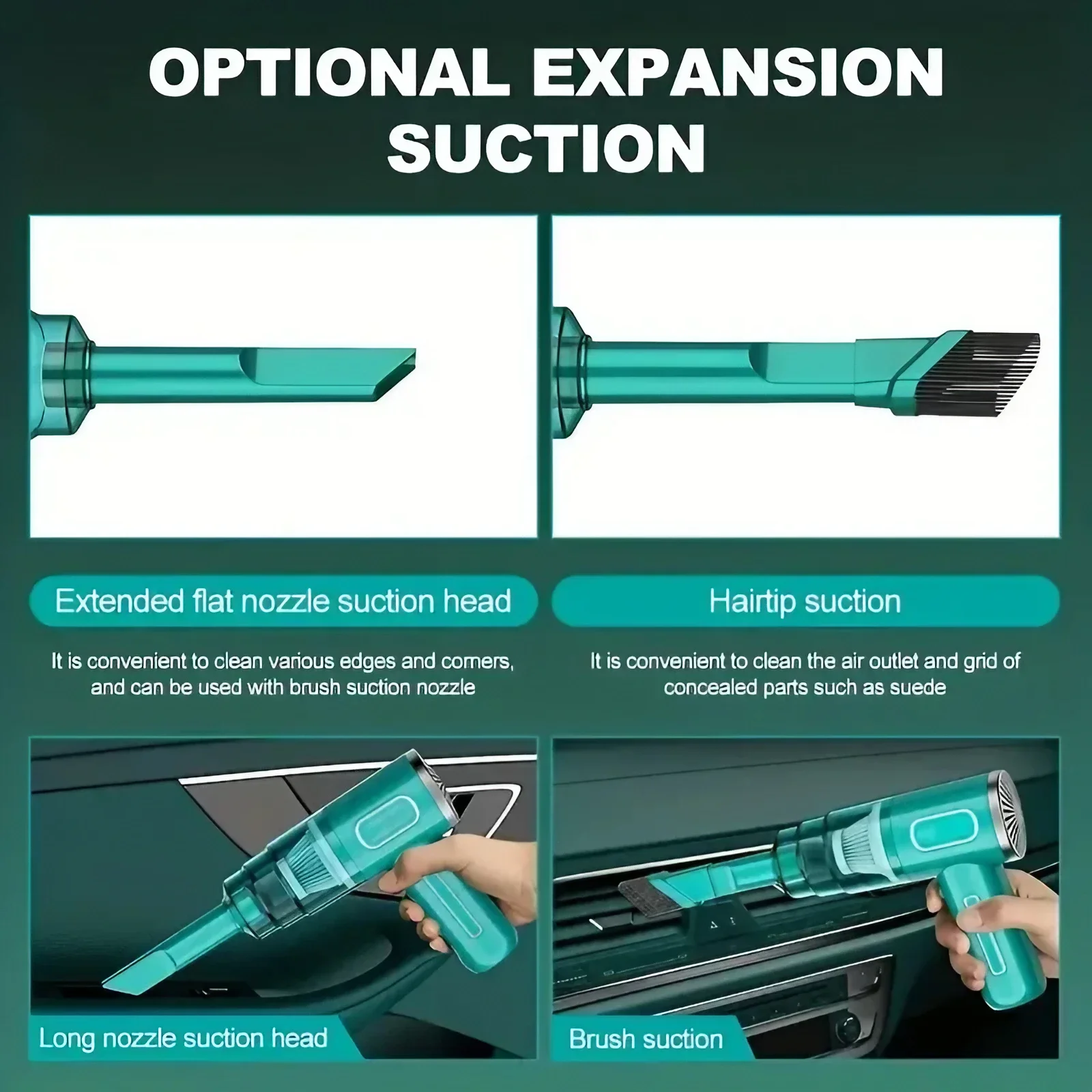 Handheld Usb Car Vacuum Cleaner Wireless Portable Big Suction Small Mini Blower with Double Filter vacuum cleaner handheld vacuum cleaner wireless vacuum cleaner portable vacuum cleaner