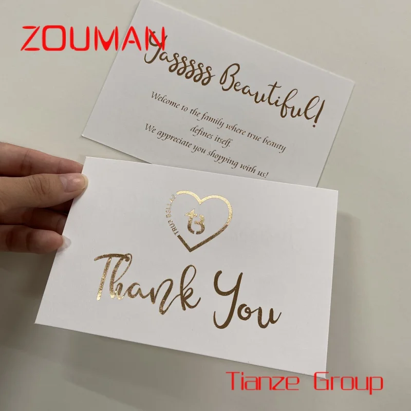 

Custom , Business Greeting Card Custom With Logo Postcard Gift Thank You Cards