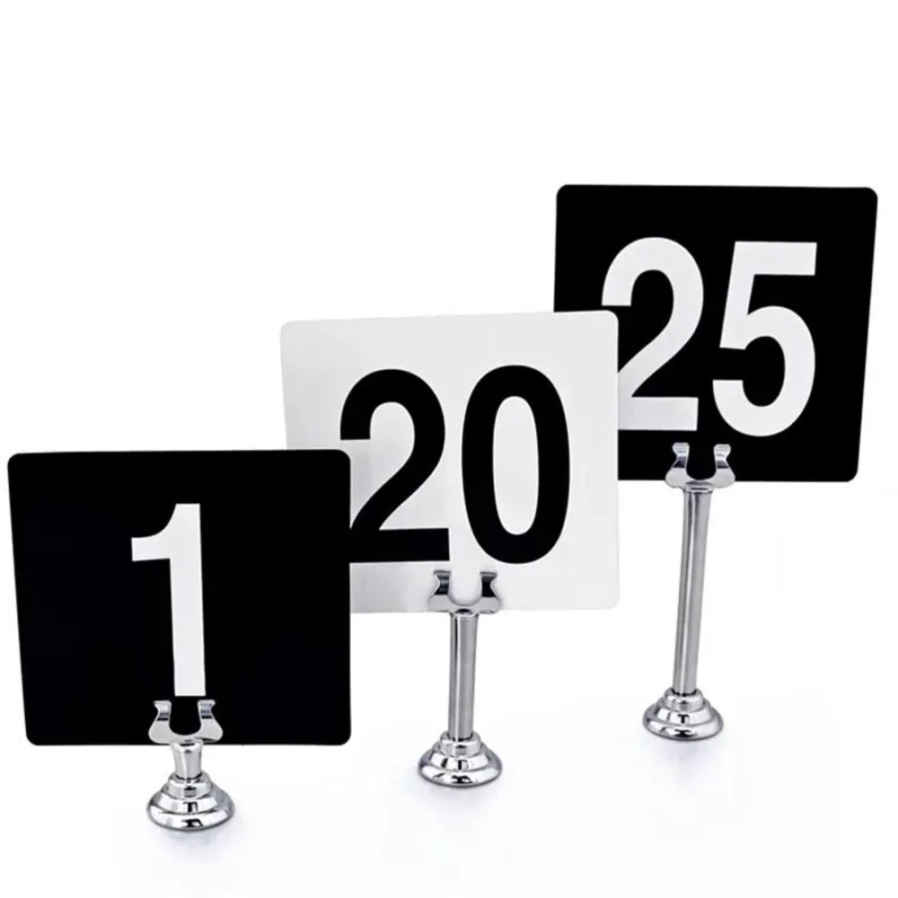 Stainless Steel Restaurant Place Card/Table Number Holder Wedding Photo Picture Name Card Stand Message Note Price Card Clip