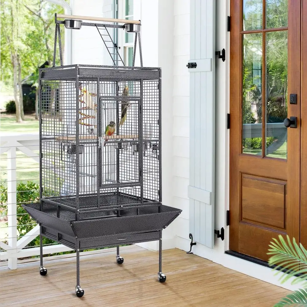 Large Rolling Parrot Cage 2