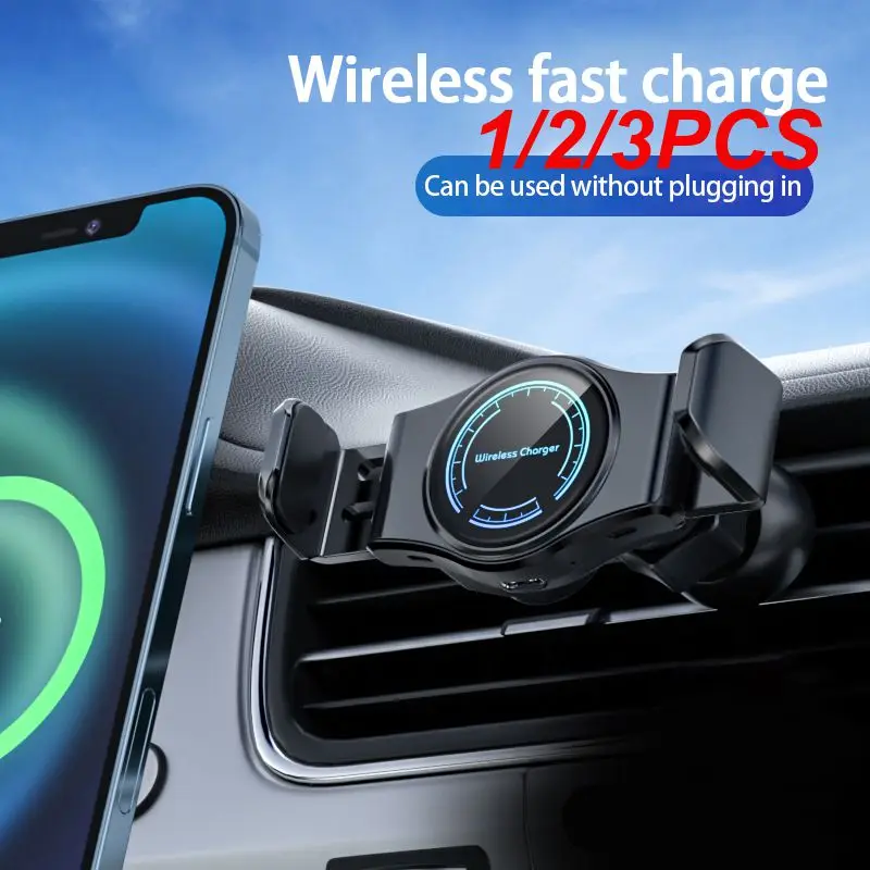 

1/2/3PCS Car Wireless Phone Charger 15W T3 Fast Charging Touch-sensitive Electric Stand Mobile Phone Holder Auto Phone Support
