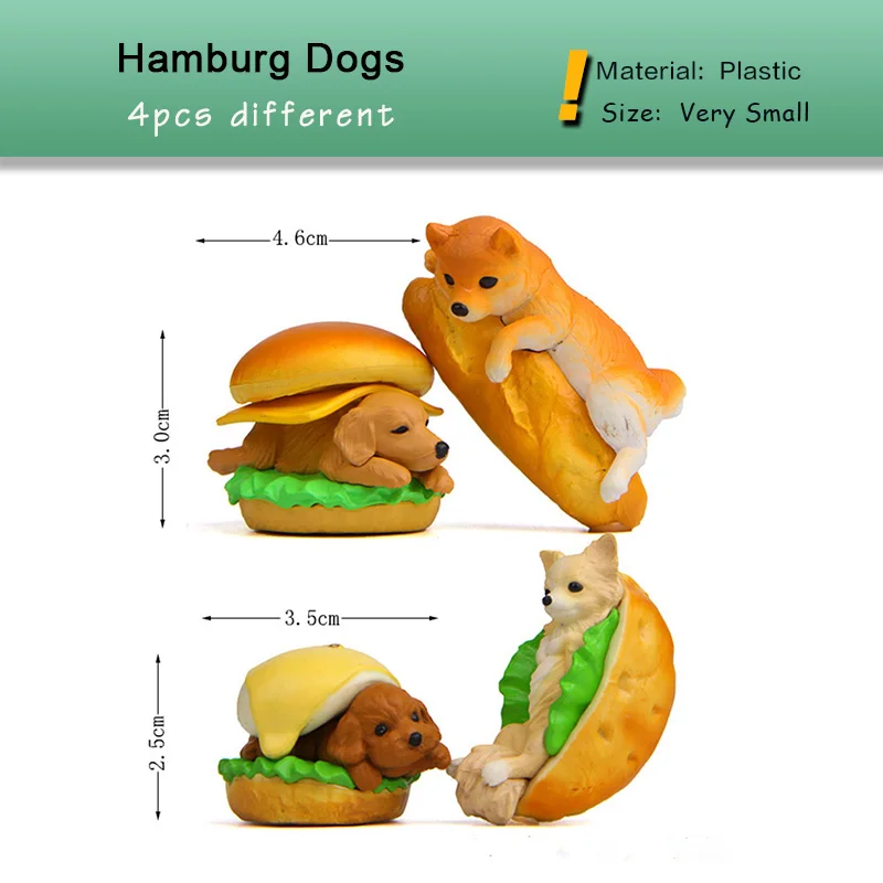 Miniature Teddy Puppy Figurine - Cartoon Animal DIY Dollhouse Decoration Toy