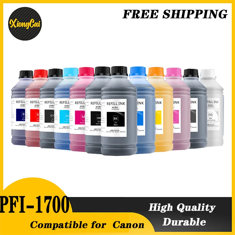 

1000ML Waterproof Pigment Bulk Ink For PFI1700 PFI-1700 PFI57 For Canon Pro 520 540 540s 560s 2000 4000 6000 4000s 6000s 6100s
