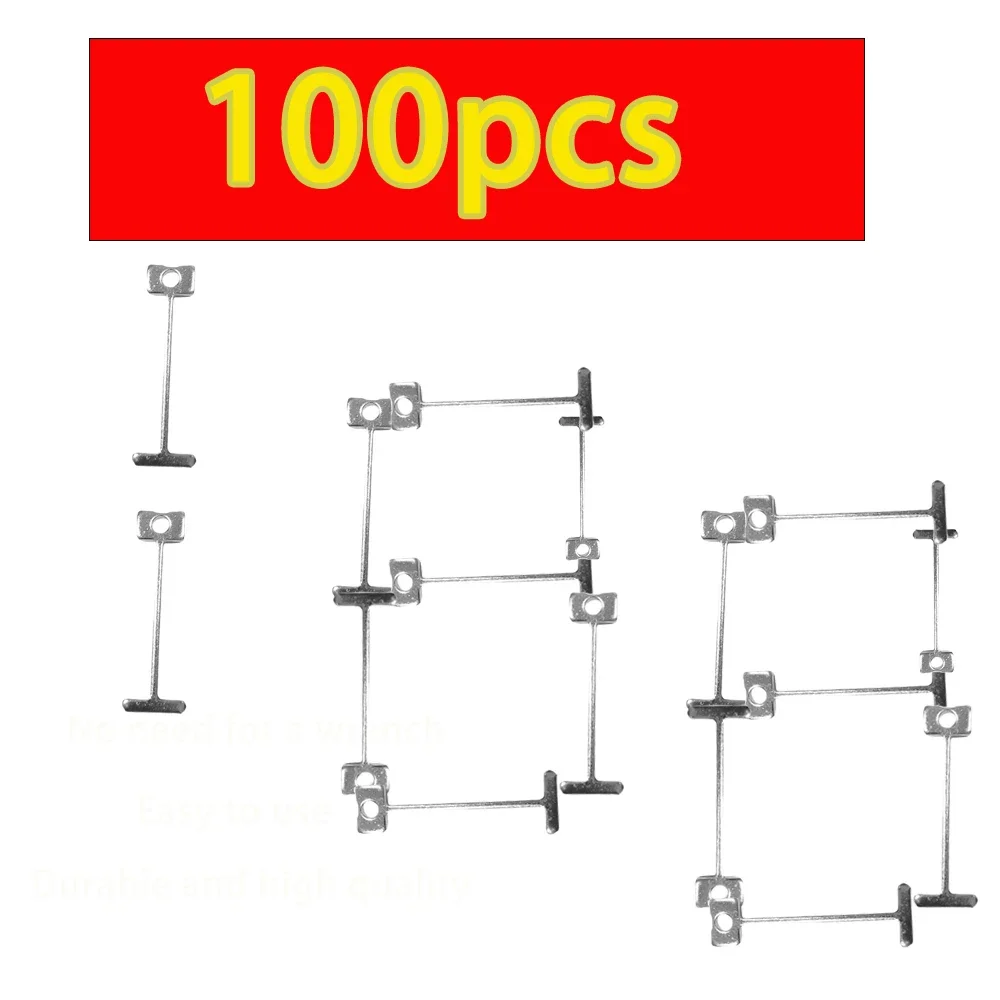 Tile Leveling Tools 200pcs Tile Leveling System Replace Steel Needle Ceramic Tile Leveling Device Leveler Adjuster 0.9/1.5mm Construction Tools