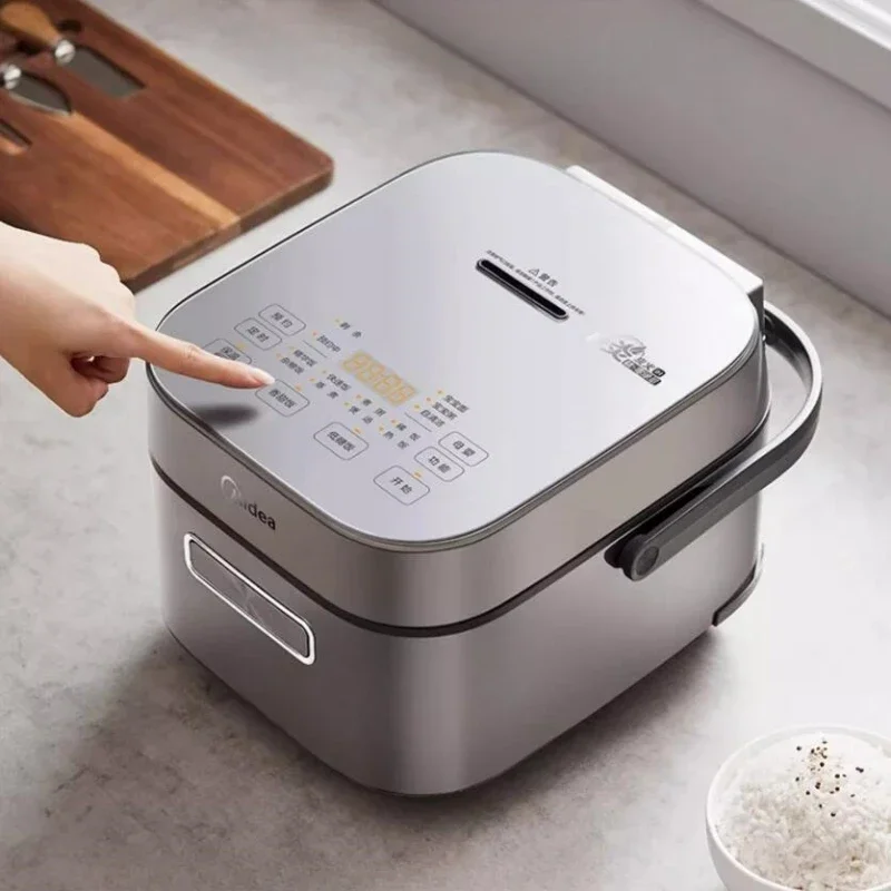 Midea 220V Rice Cooker 3L Pure Titanium Uncoated Inner Guts Rice Cooker IH Heating Low Sugar Healthy Rice Cooker 4