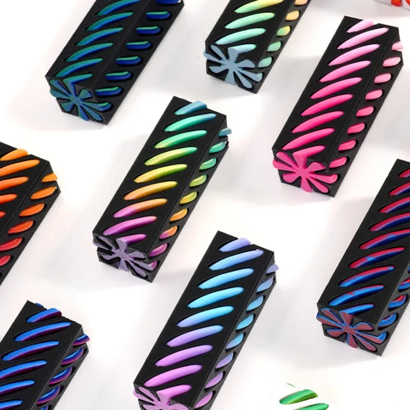 3D Printed Pyramid Impossible Pass-through Sculpture Square Pillar Helix Screw Fidget Toy Spiral Cone Decompression Ornament 3d printed toy pyramid toy fidget toys ornament crafts miniature ornament miniature figurines resin ornaments resin crafts