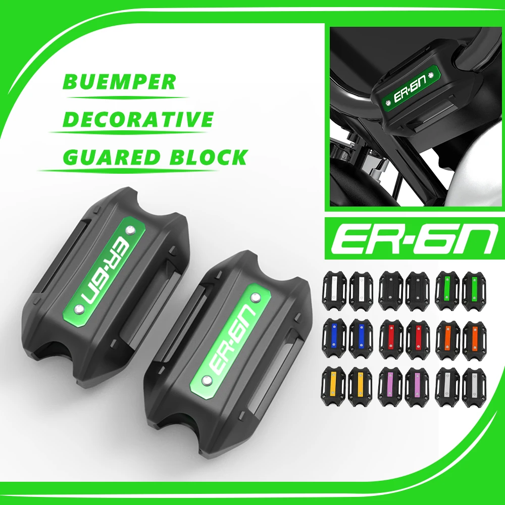 

25mm Motorcycle For KAWASAKI ER6N ER-6N ER 6N 2009-2017 2016 2015 2014 Crash Bar Bumper Engine Guard Protection Decorative Block