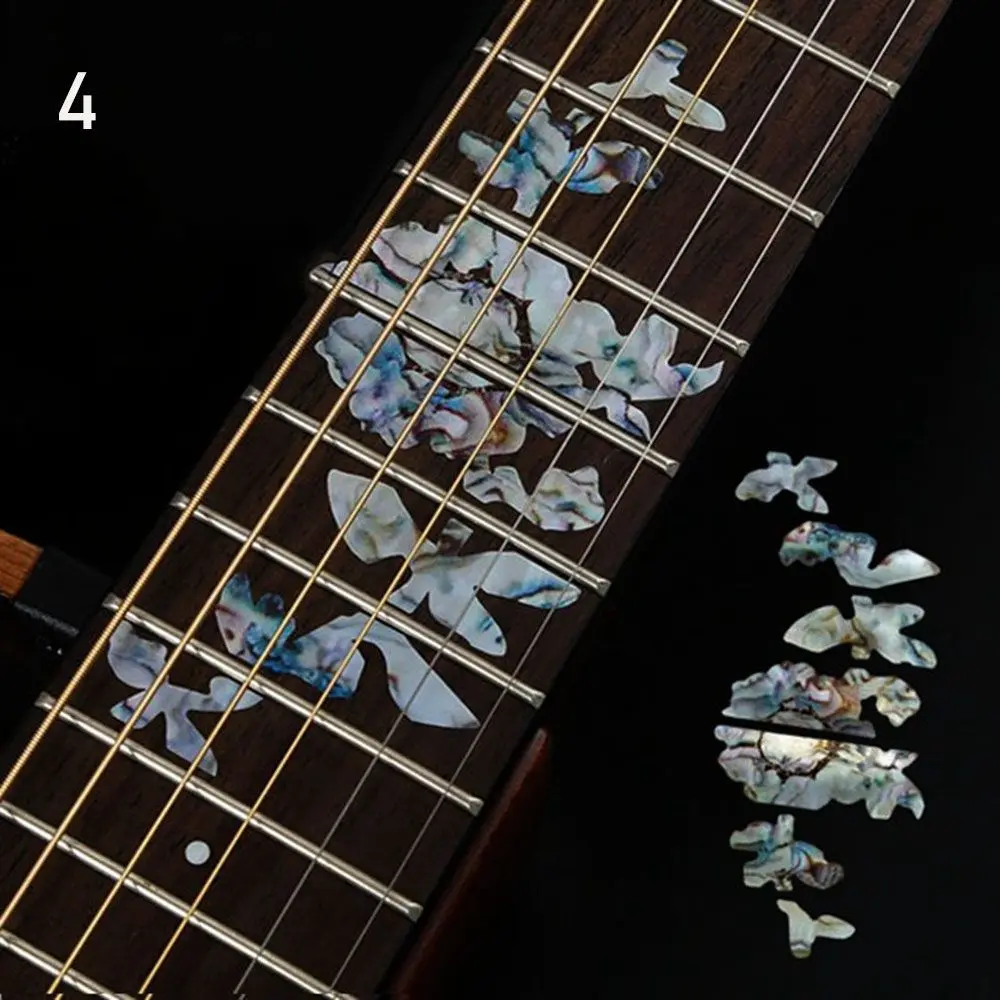 Instrument Decorations: Ultra Thin Cross Inlay Fretboard Stickers for Electric Guitar Accessories
