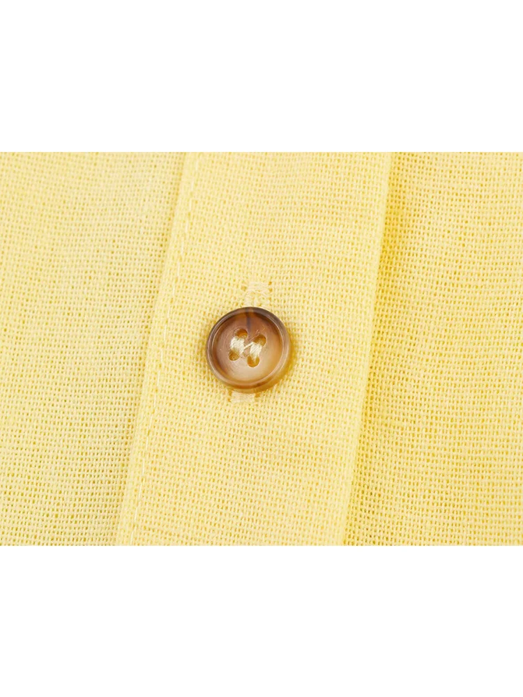 TFMLN New Women Casual Lapel Shirts Vintage Loose Long Sleeve Blouse V-neck Lady Oversized Tops Elegant Summer Chic Outfit