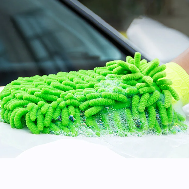 Waterproff Microfiber Wash Mitt for Car Cleaning Mitts Tools Chenille  Scratch-Free Car Washing Gloves Car Wash Kit Accessories