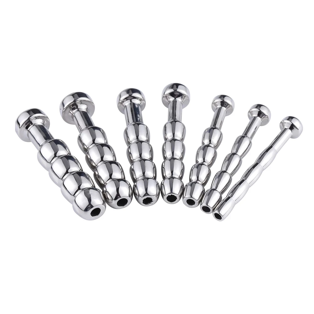 

7 Sizes Male Urethral Dilator Metal Urethral Catheter Horse Eye Stimulation Penis Plug Sounding Masturbator Sex Toys for Men