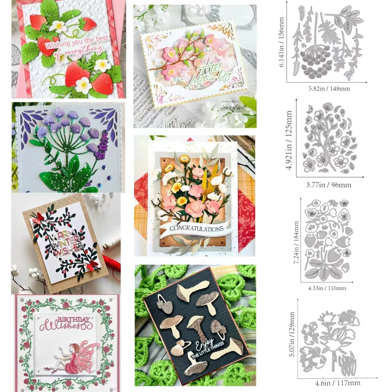 

Plant And Flower Cutting Dies Scrapbooking Album Decoration Embossing Paper Card Craft DIY Photo Decoration Embossing Folder