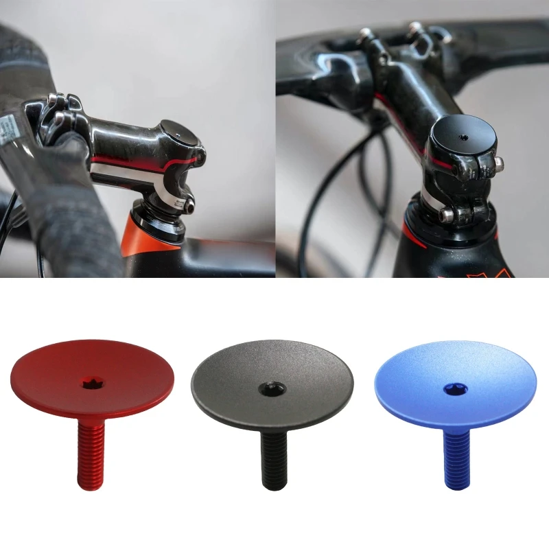 

Bicycle Front Fork Upper Cover Flat Top Bike Stem Top Cover for Road Bikes G99D