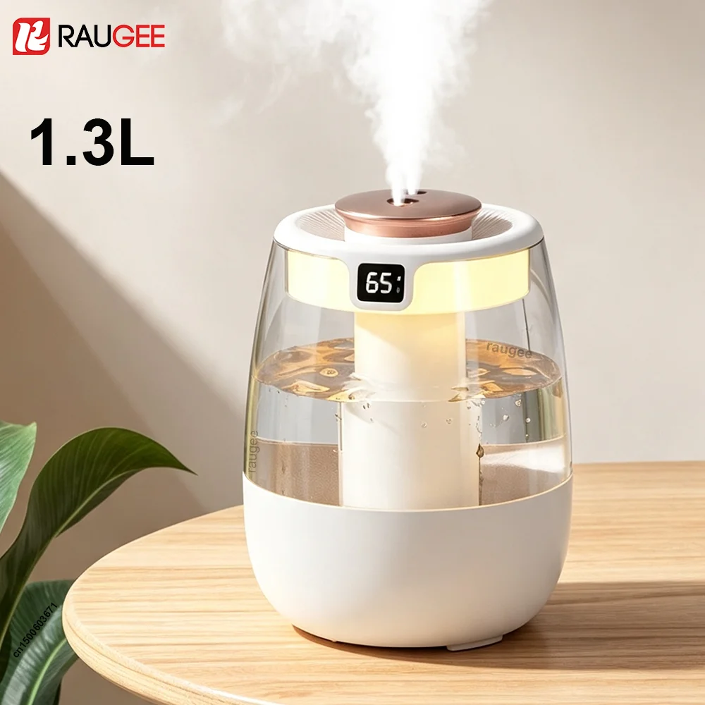 Large Capacity Professional Air Humidifier with Dual Mist Output and Ambient Lighting