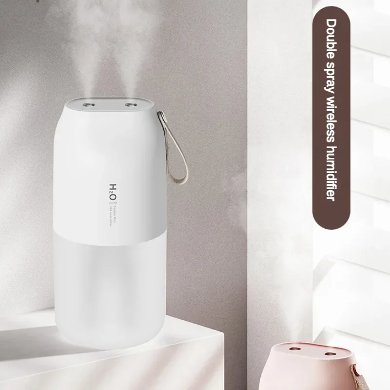 

300ML USB Air Humidifier Household ual Spray Wireless Cool Mist Humidifiers Oil Diffuser Car Purifier Aroma Anion Mist Maker