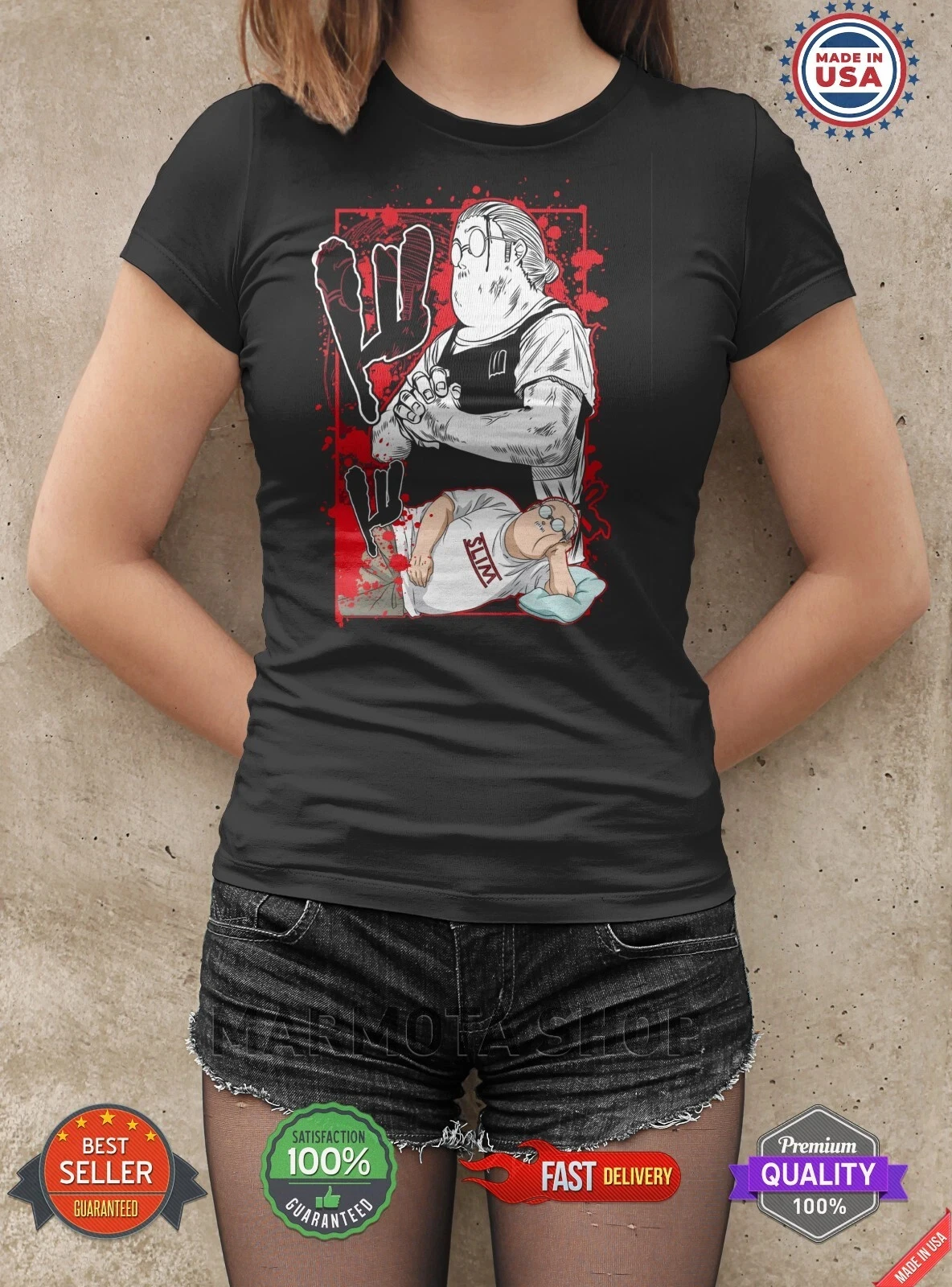 قميص القلقاس الصيفي ساكاموتو أيام أنيمي للجنسين تي...