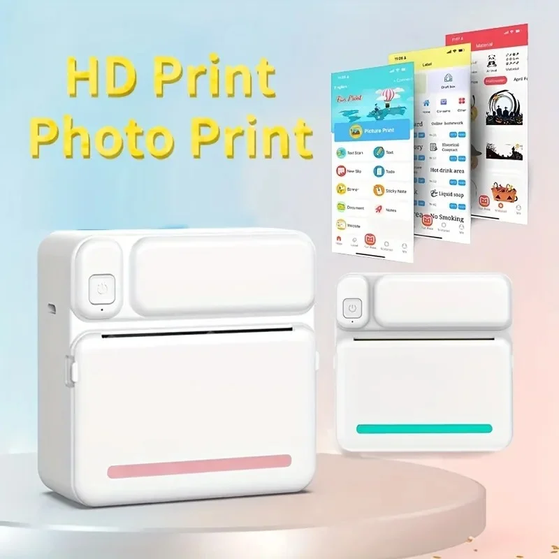 Pocket Printer C19 MINI Print Portable Thermal Printer 58mm Printing Wireless Bluetooth Android IOS