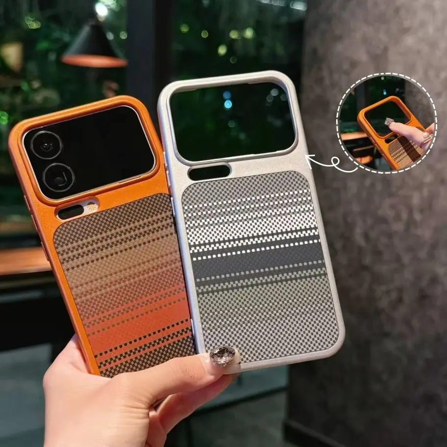 Magnetic Carbon Fiber Pattern Shockproof Phone Case with Magsafe Wireless Charging Compatibility