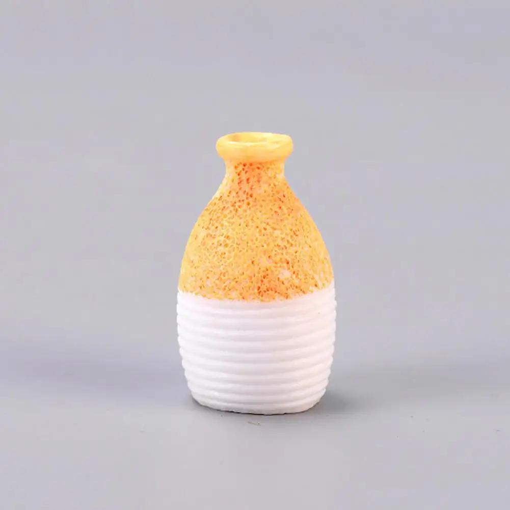 Mini Vase Model Flowerpot Vase Jar Handcrafted Doll House Miniature Decor Flower Pot Decor Green Plant Ornaments Vase Flowerpot 5