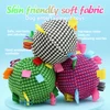 Interactive Ball Dog Toy Suitable for  Chewing Training, Stress Relief, Bite Sound Resistance, Plush tug-of-war Toy three color 2