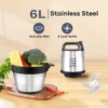 LAC 6 Liters Multifunctional Automatic Meat Grinder Household Large-capacity Electric  Food Stuffing Grinder With Safety Lock 5